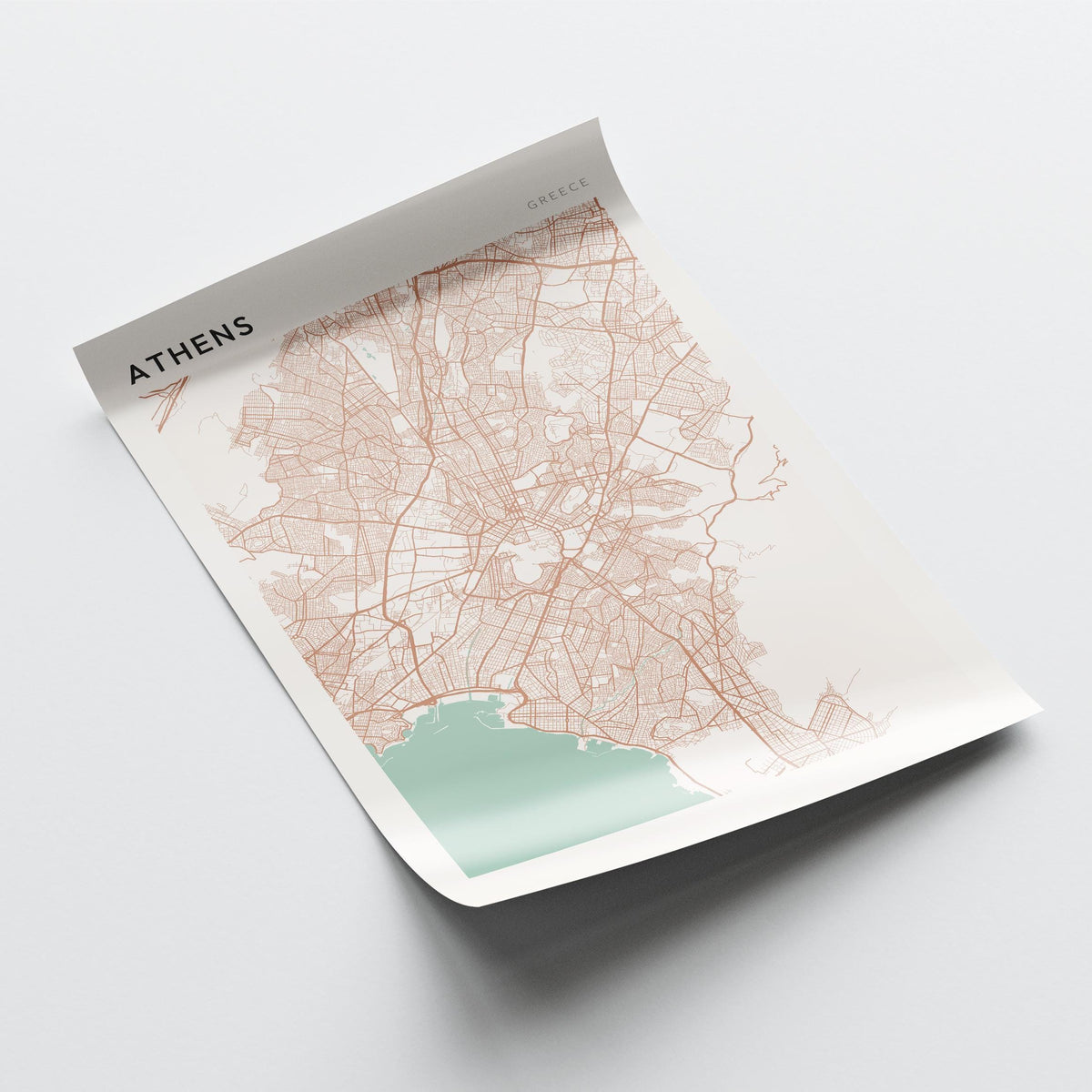 athens greece map poster - image 4