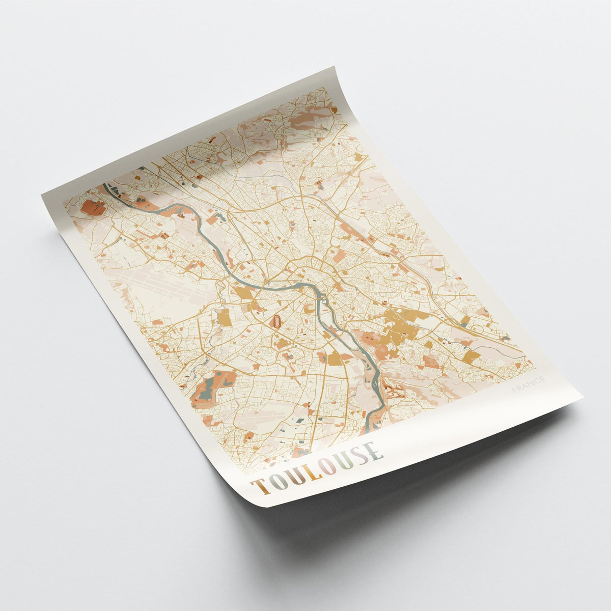 toulouse france map poster - image 4
