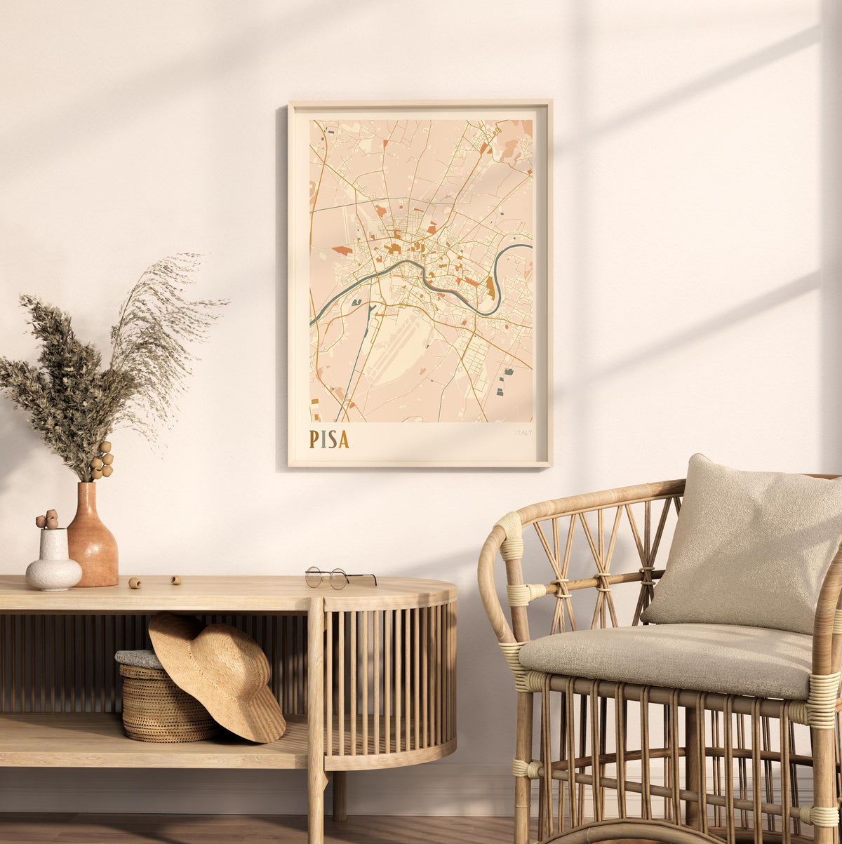 pisa italy map poster - image 3