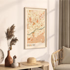 frankfurt germany map poster - image 2