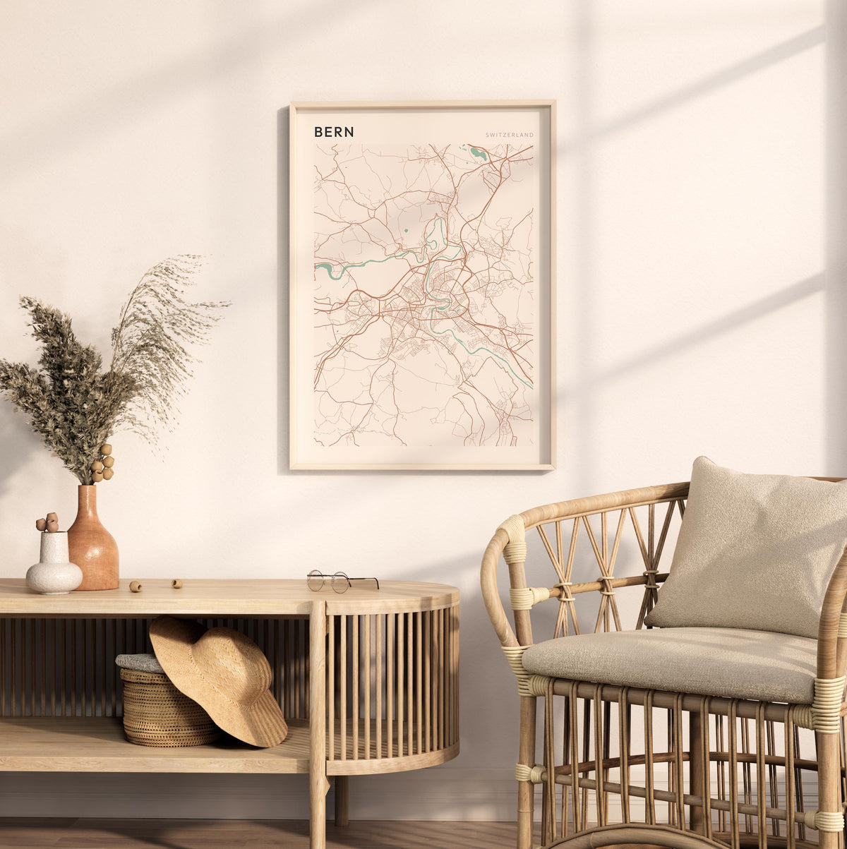 bern switzerland map poster - image 3