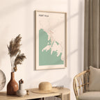 port vila, vanuatu map poster - image 2
