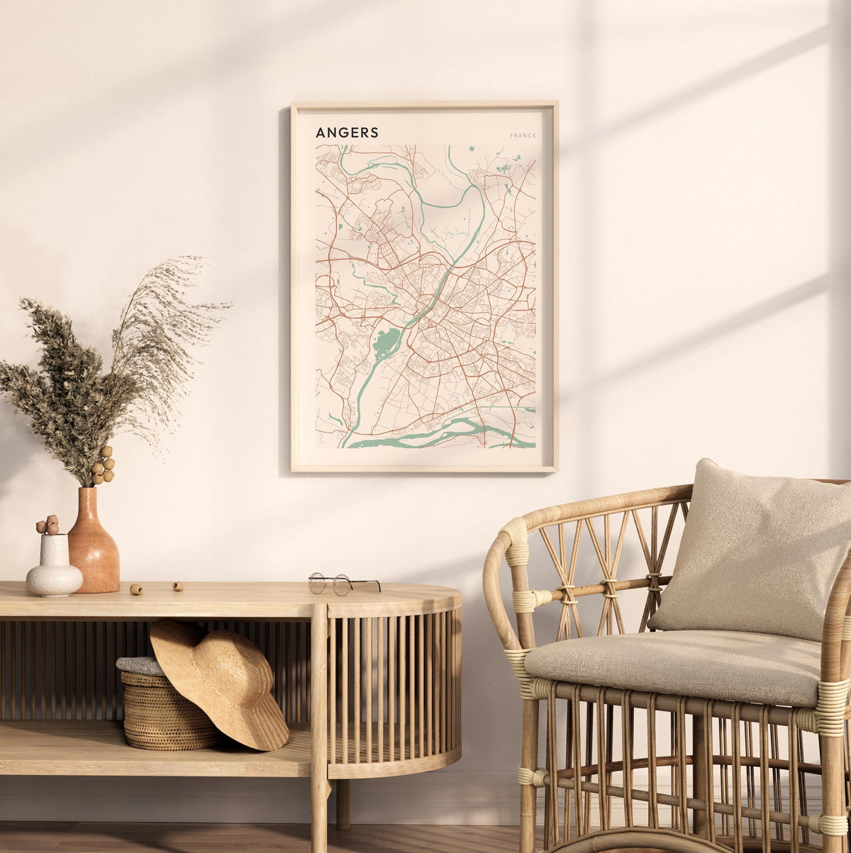 angers france map poster - image 3