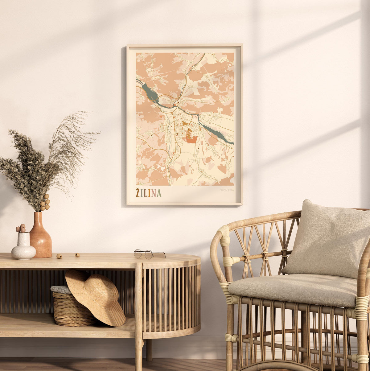 zilina slovakia map poster - image 3