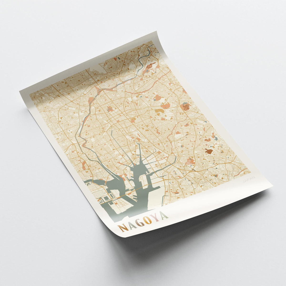 nagoya, japan map poster - image 4
