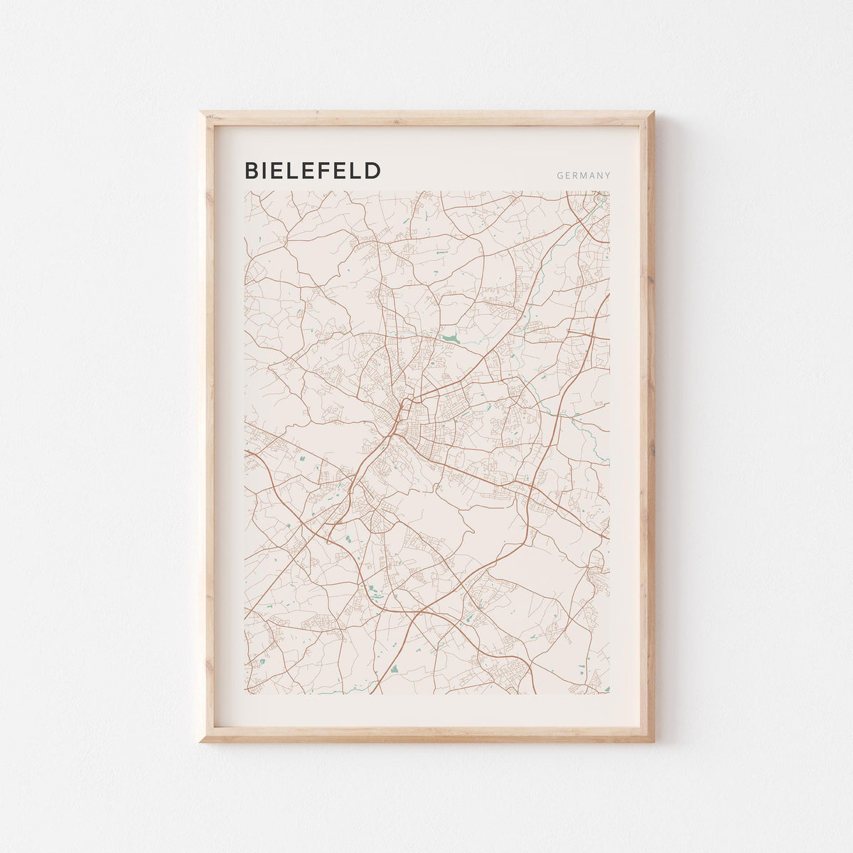 bielefeld germany map poster - image 1