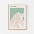serrekunda, the gambia map poster - image 1