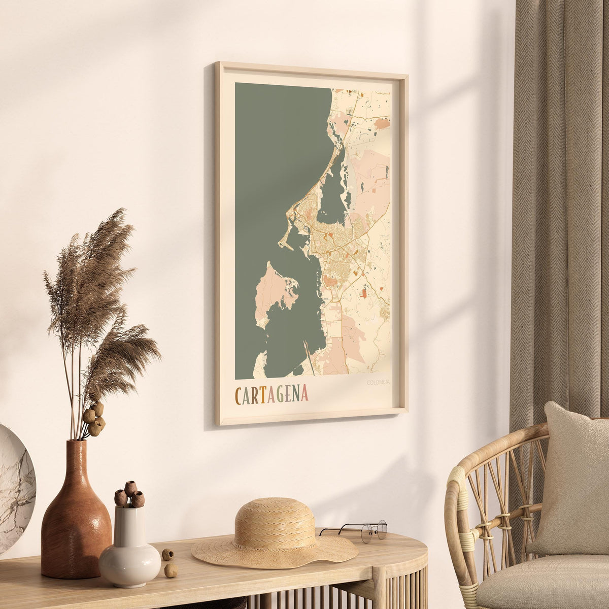 cartagena, colombia map poster - image 2