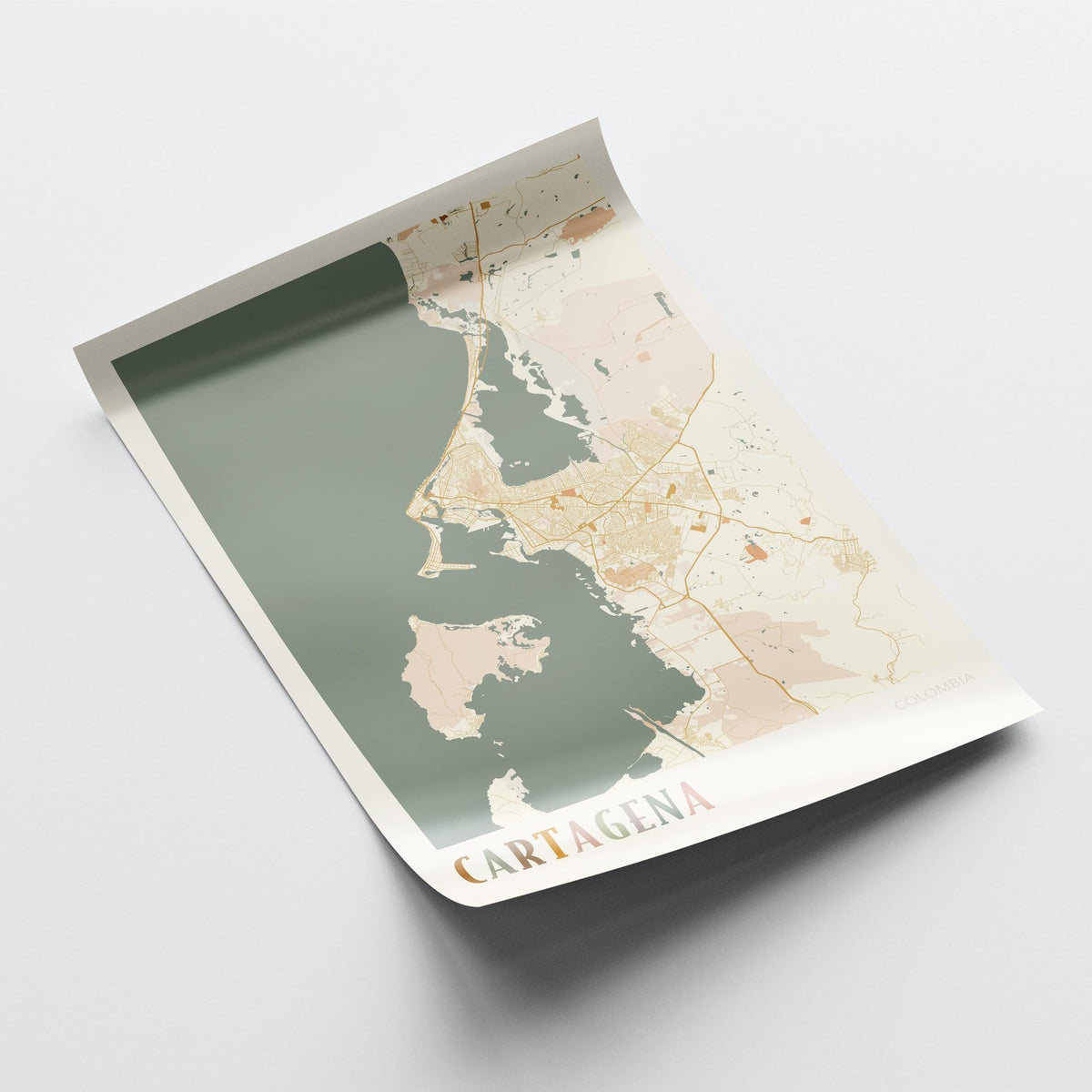 cartagena, colombia map poster - image 4