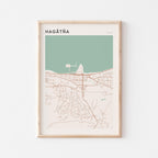 hagatna, united states map poster - image 1