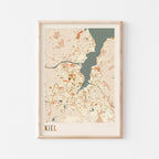 kiel germany map poster - image 1