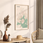 xiamen, china map poster - image 2