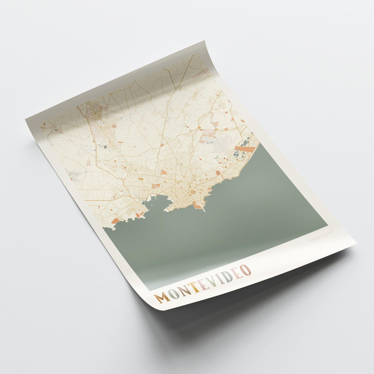 montevideo, uruguay map poster - image 4
