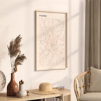 vilnius lithuania map poster - image 2