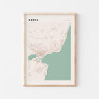 varna bulgaria map poster - image 1