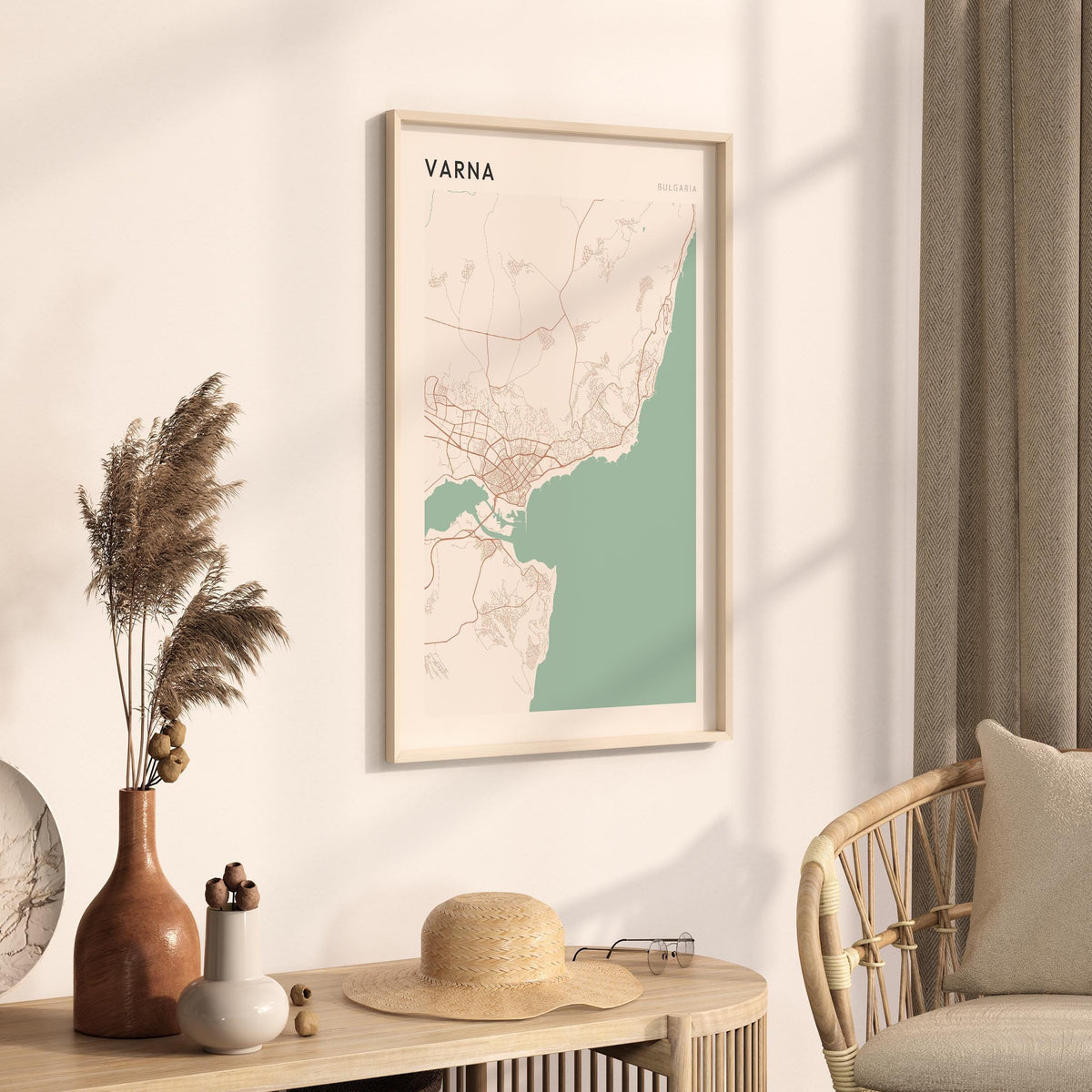 varna bulgaria map poster - image 2