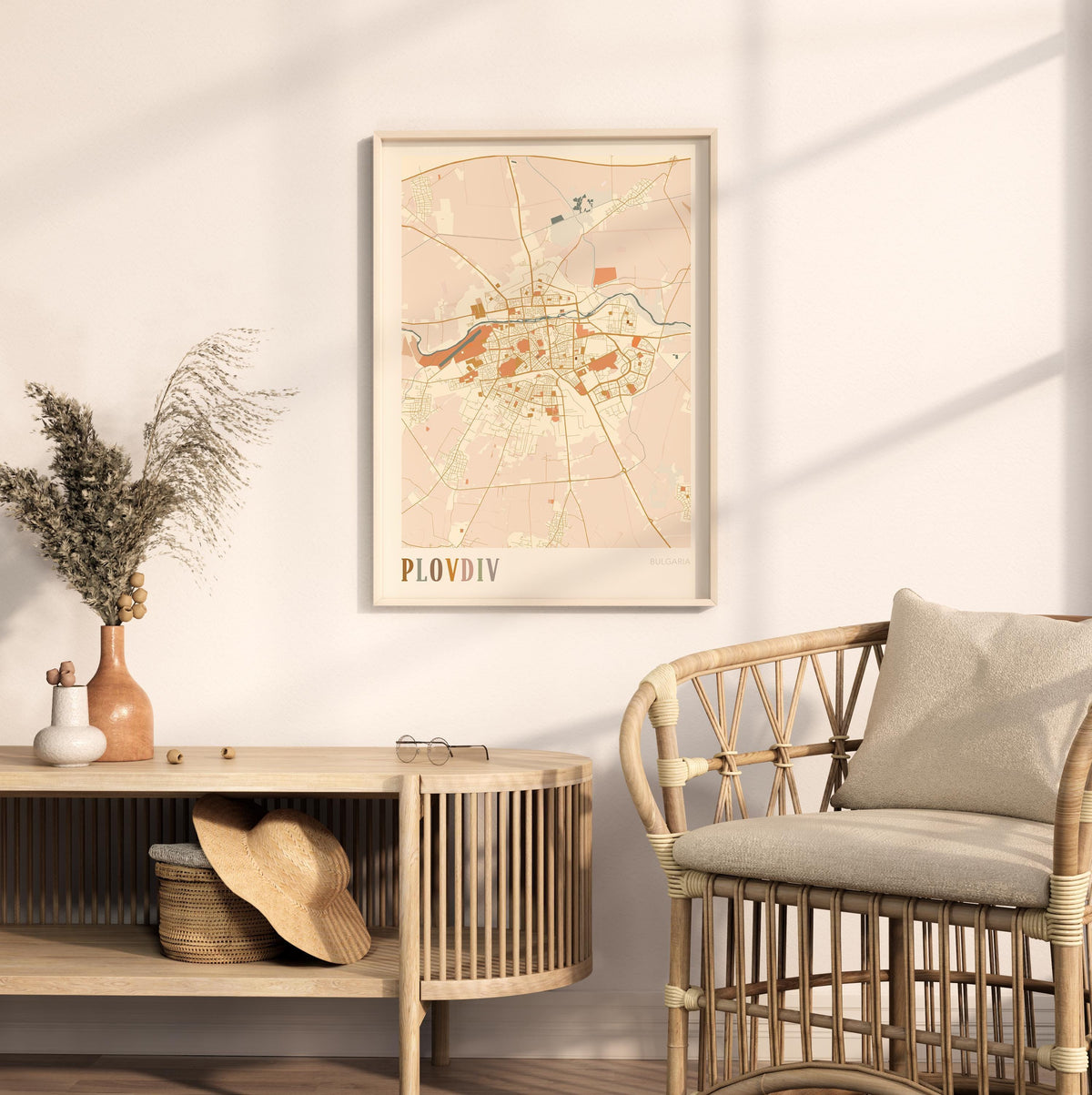 plovdiv bulgaria map poster - image 3