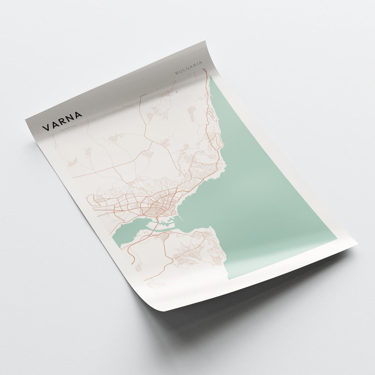varna bulgaria map poster - image 4