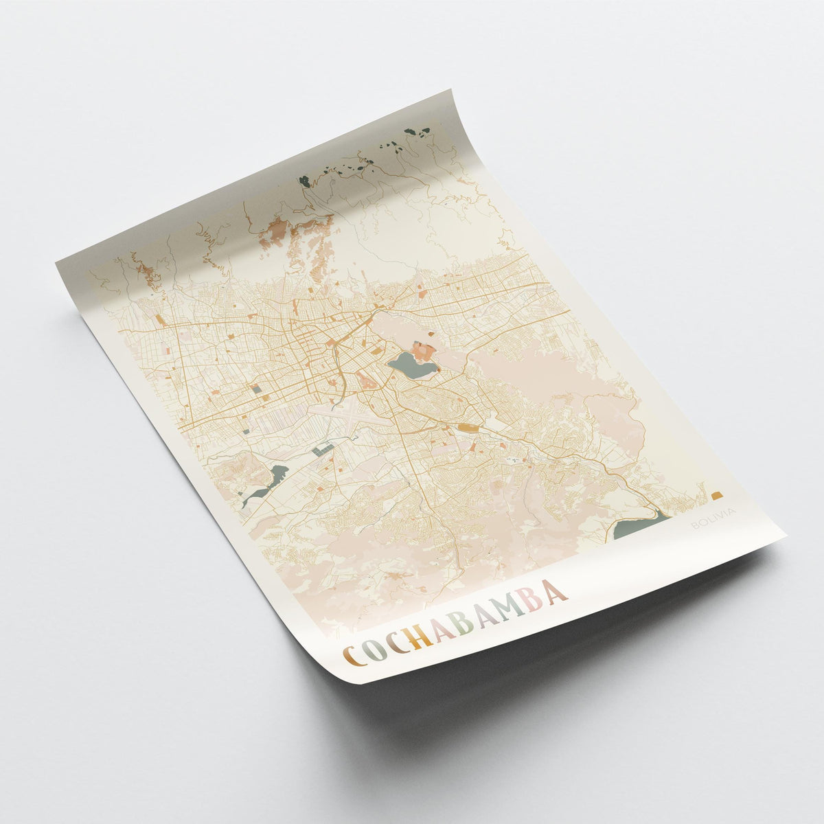 cochabamba, bolivia map poster - image 4