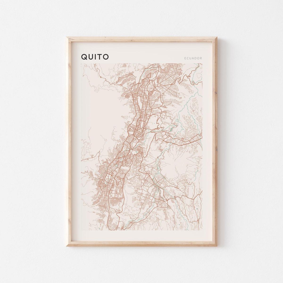 quito, ecuador map poster - image 1