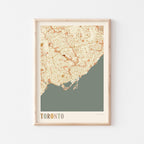 toronto, ontario map poster - image 1
