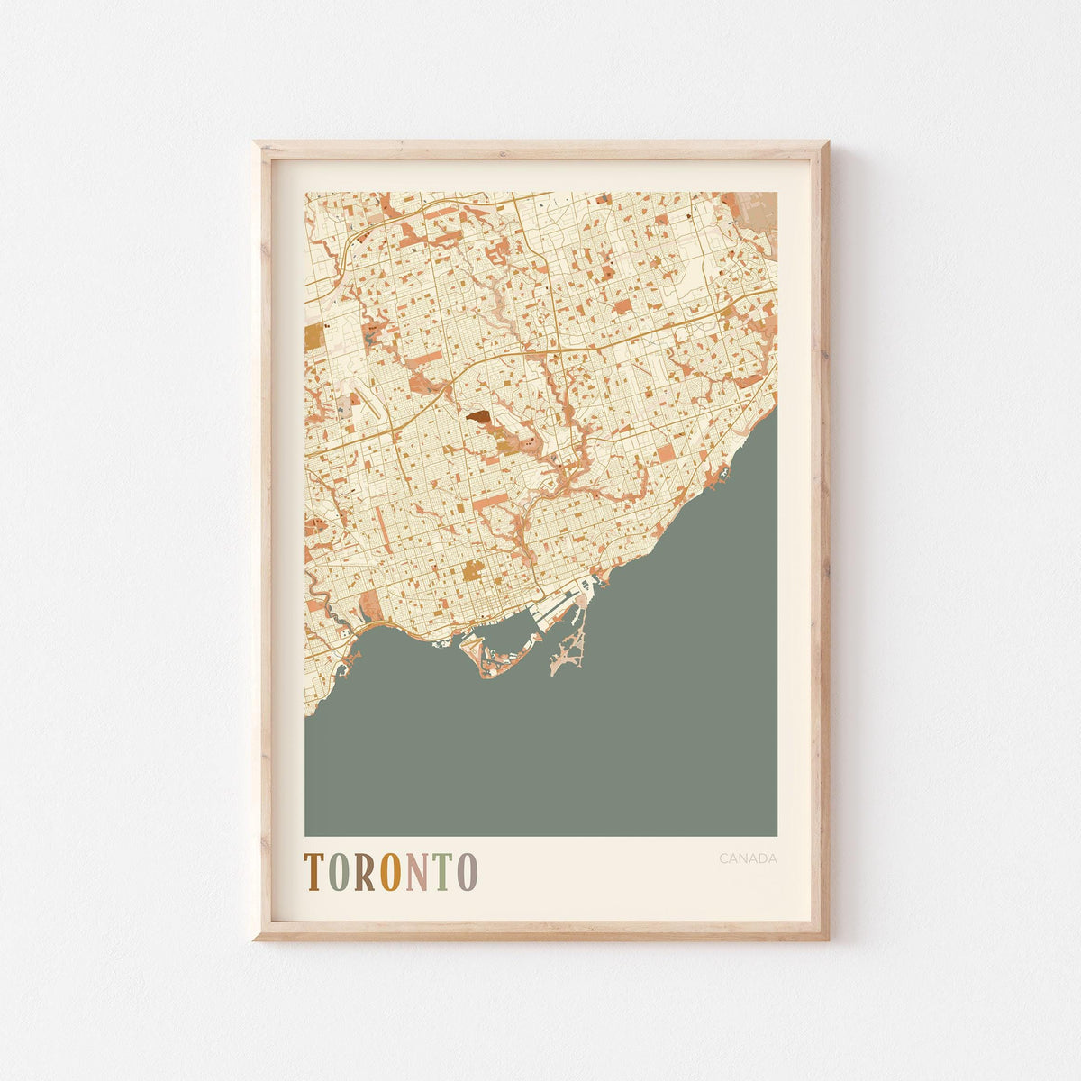 toronto, ontario map poster - image 1