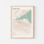 hamilton, ontario map poster - image 1