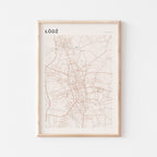 lodz poland map poster - image 1