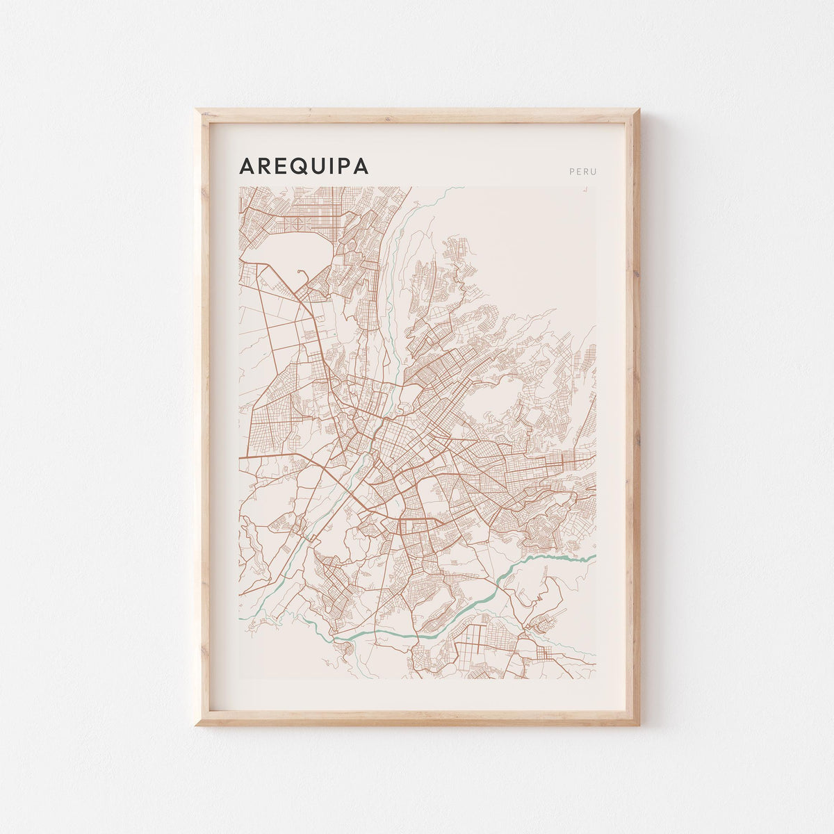arequipa, peru map poster - image 1