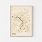 omsk russia map poster - image 1