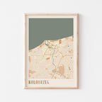 kolobrzeg poland map poster - image 1