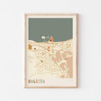 hagatna, guam map poster - image 1