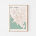 port moresby, papua new guinea map poster - image 1