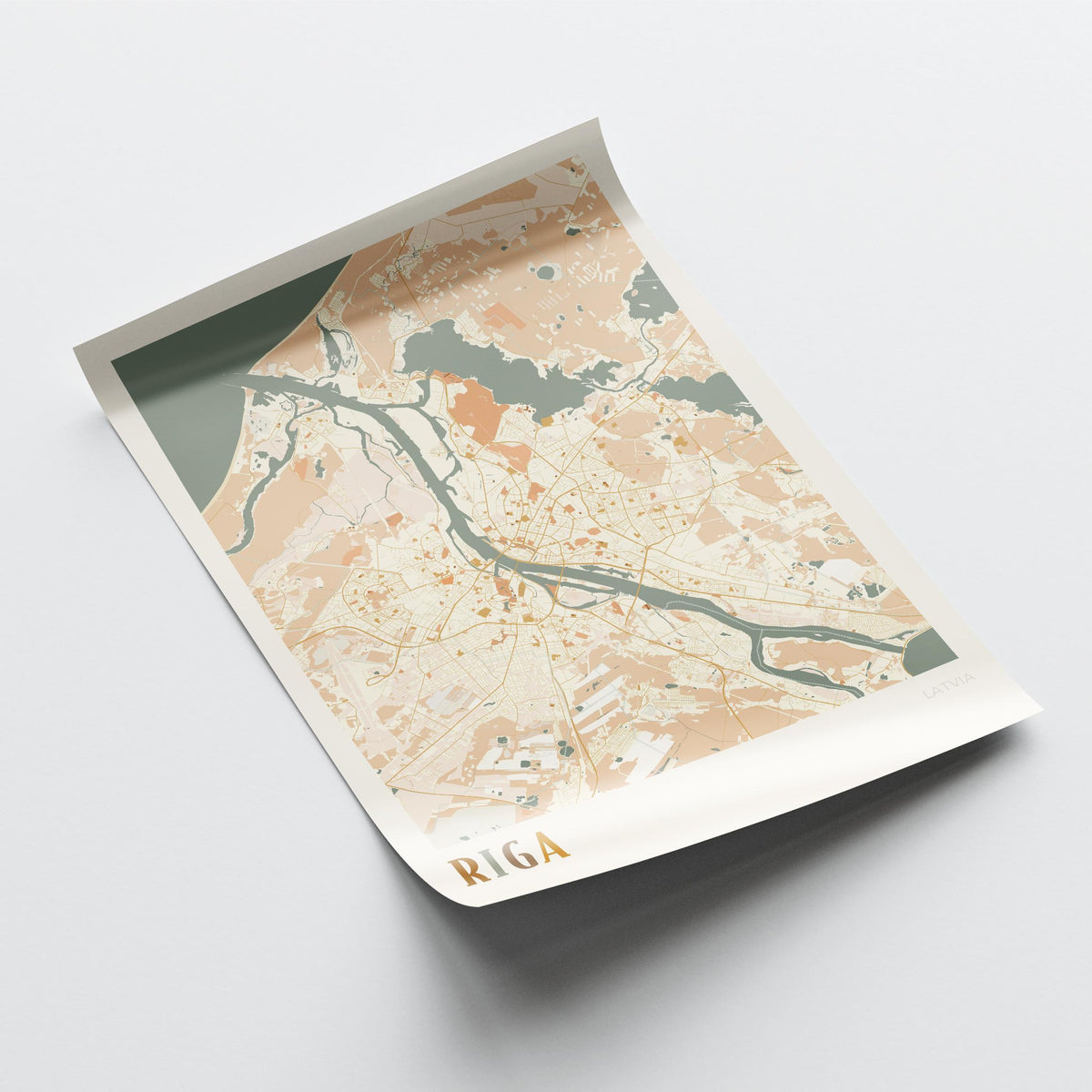riga latvia map poster - image 3