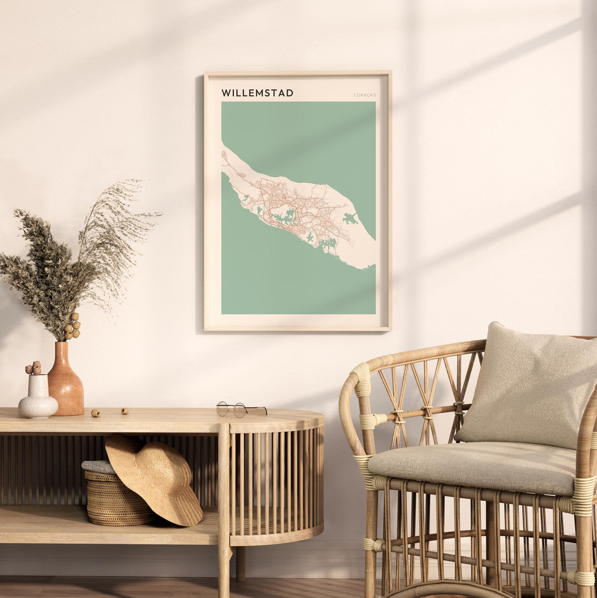 willemstad, curacao map poster - image 3
