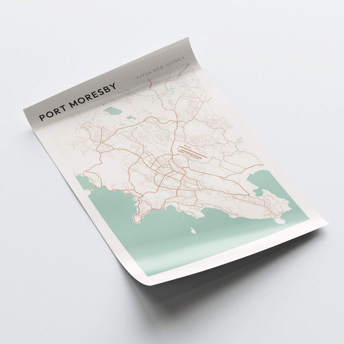 port moresby, papua new guinea map poster - image 3