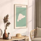easter island, chile map poster - image 2
