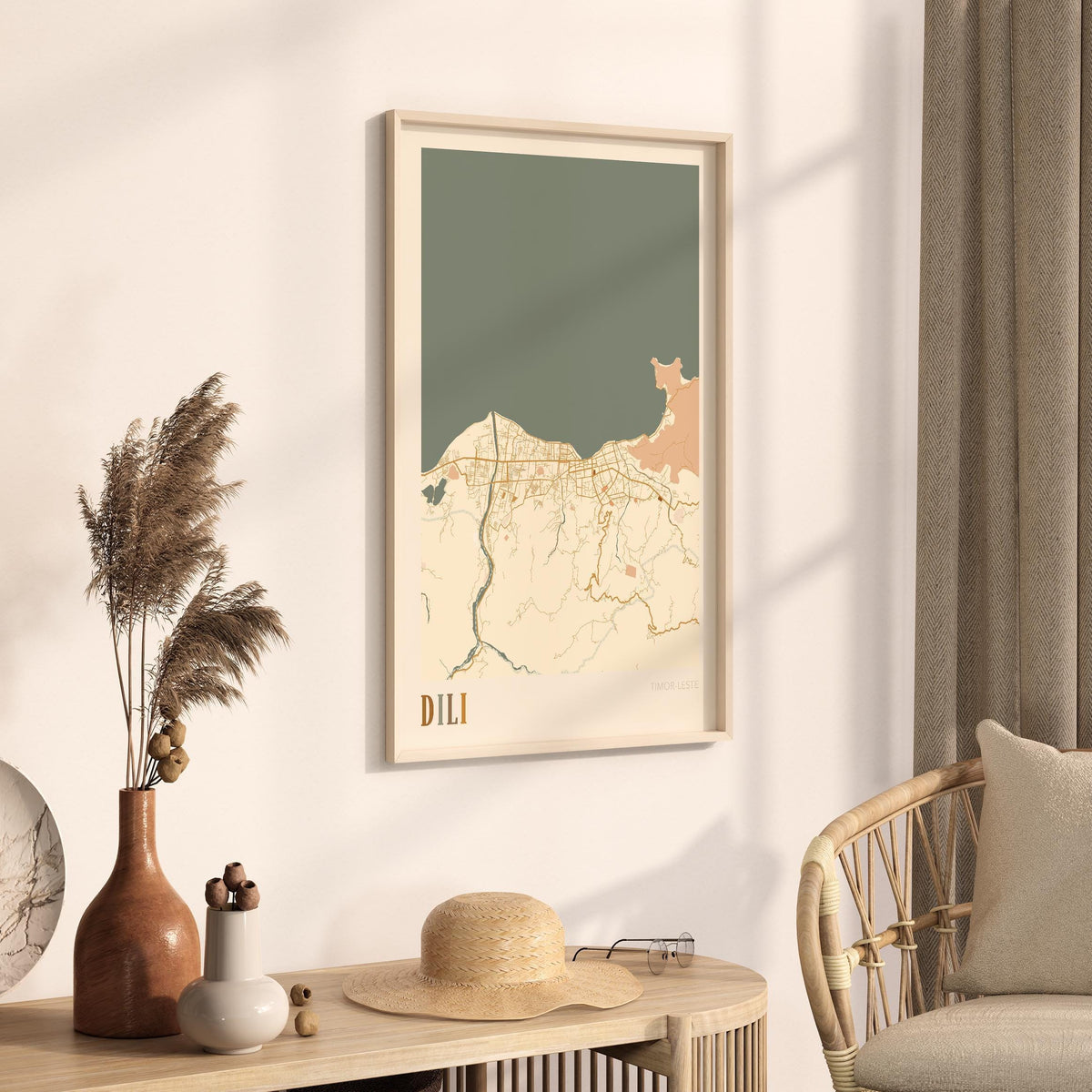 dili, timor leste map poster - image 2