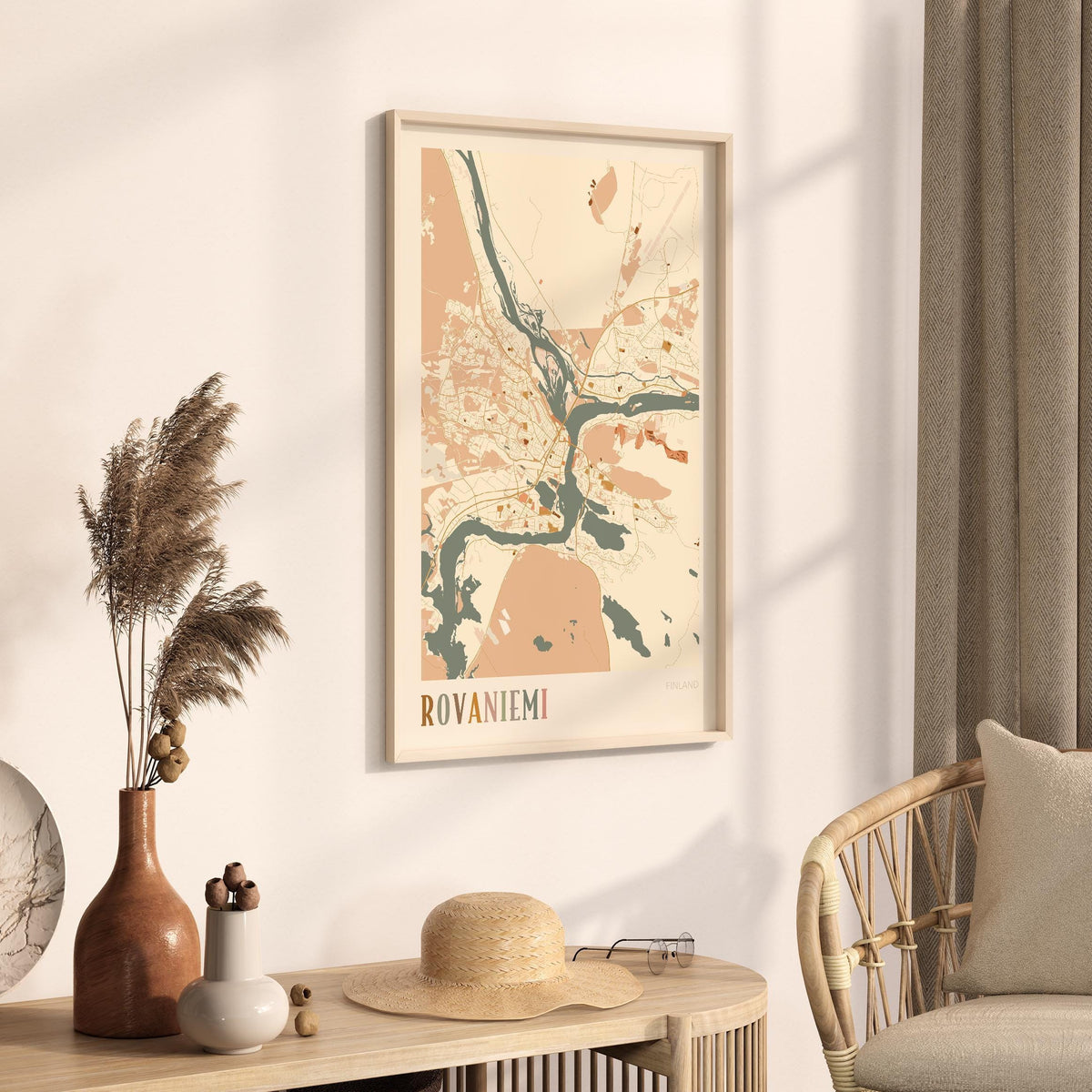 rovaniemi finland map poster - image 2
