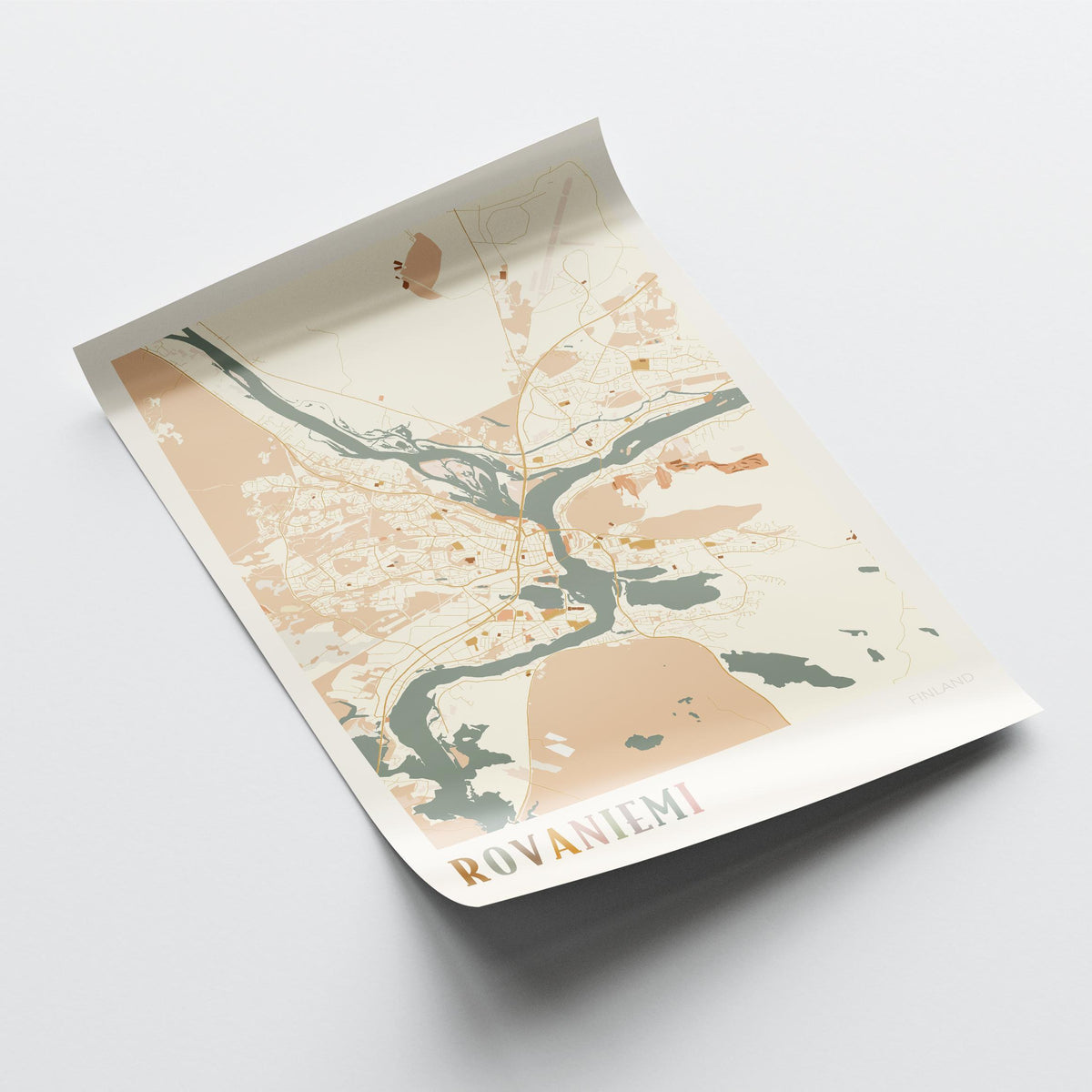rovaniemi finland map poster - image 4