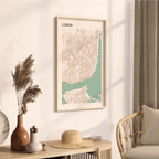 lisbon portugal map poster - image 2