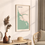 dubrovnik croatia map poster - image 2