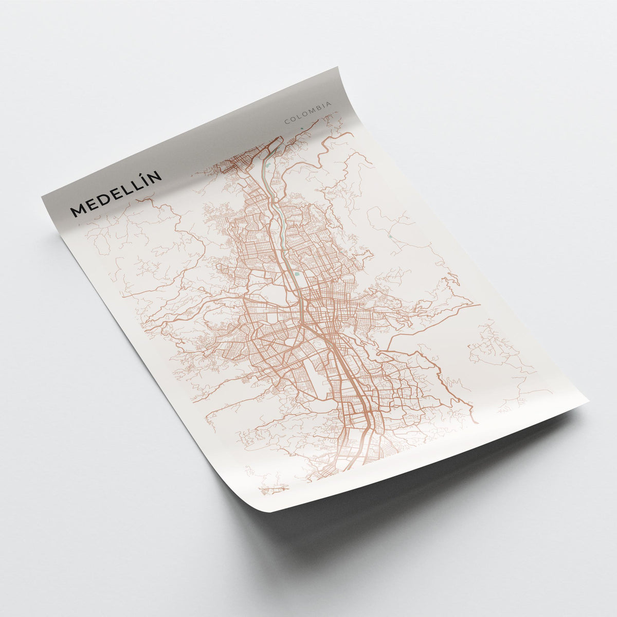 medellin, colombia map poster - image 4