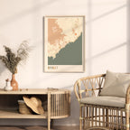 amalfi italy map poster - image 3