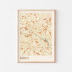 berlin germany map poster - image 1