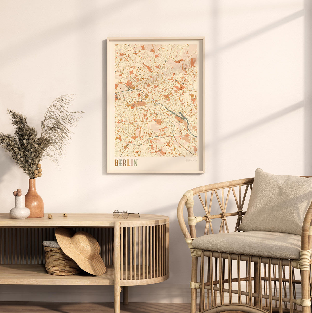 berlin germany map poster - image 3