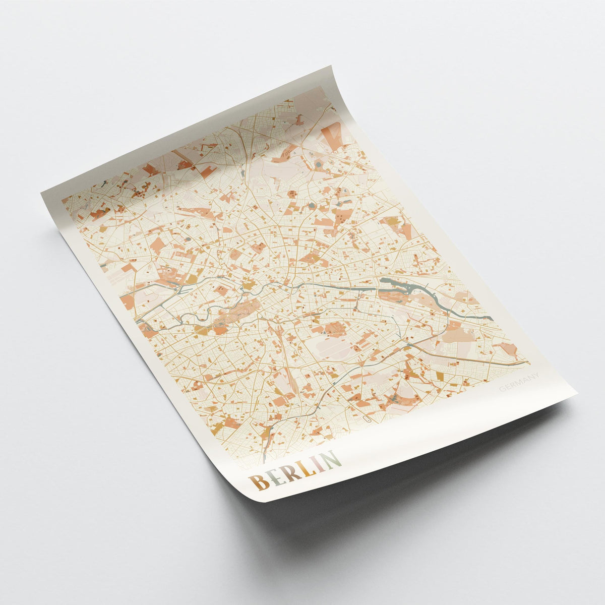 berlin germany map poster - image 4