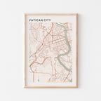 vatican city italy map poster - image 1