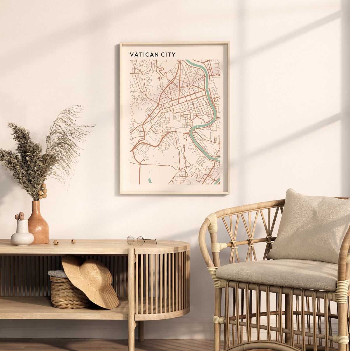 vatican city italy map poster - image 3