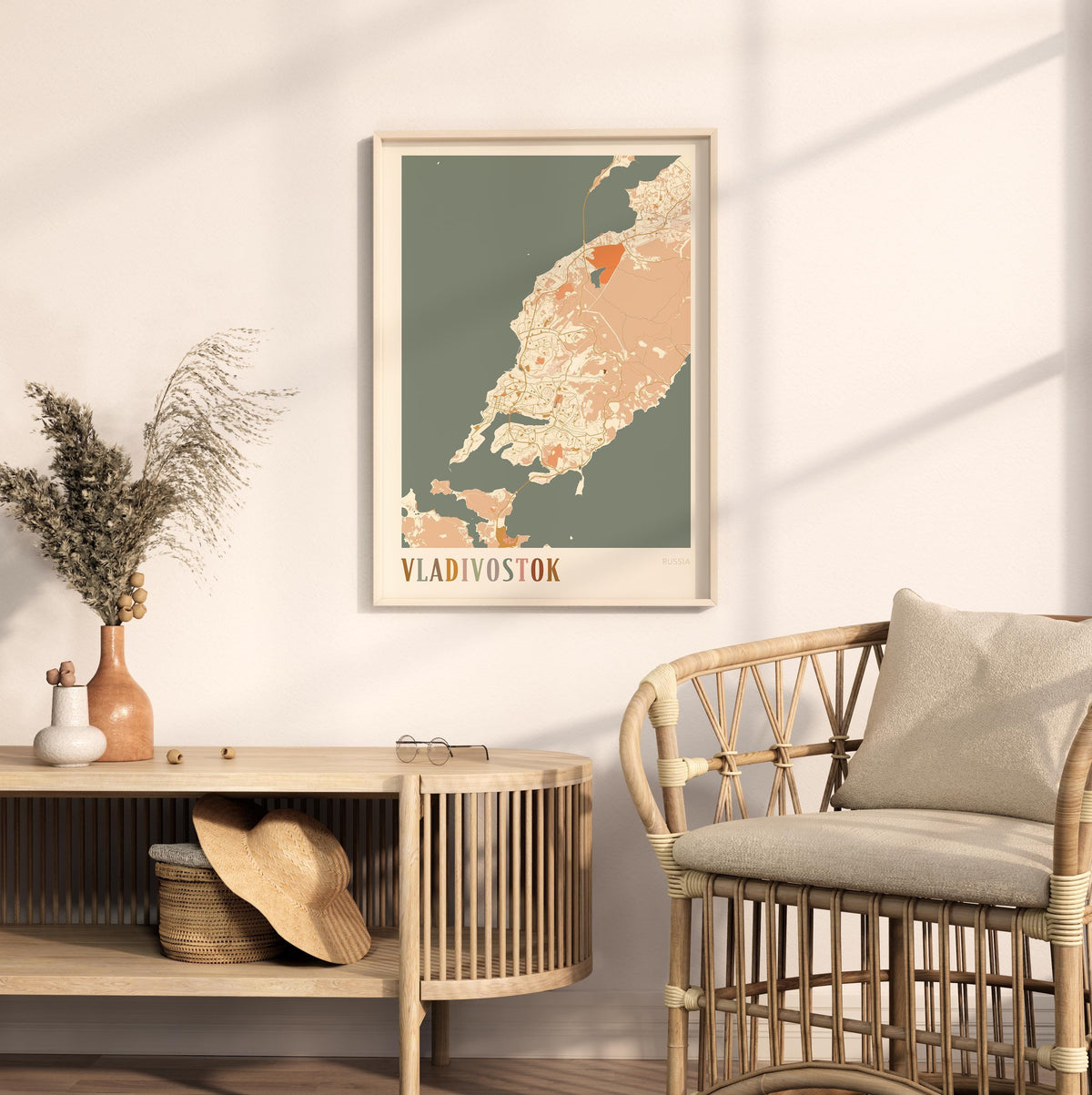 vladivostok russia map poster - image 3
